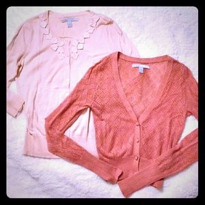 XS Cardigan Bundle Blush Pink Coral Cardi OLD NAVY